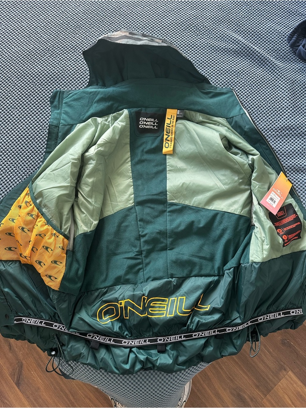 O’Neill Snowboarding Jacket (Diabase green & black) - Picture 4 of 9